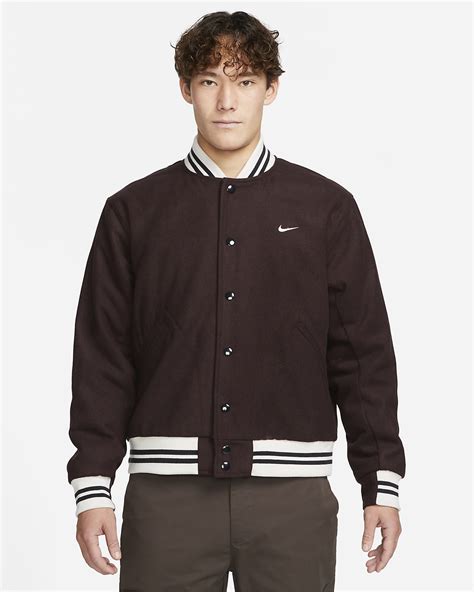 nike varsity weiß|Nike Authentics Men's Varsity Jacket.